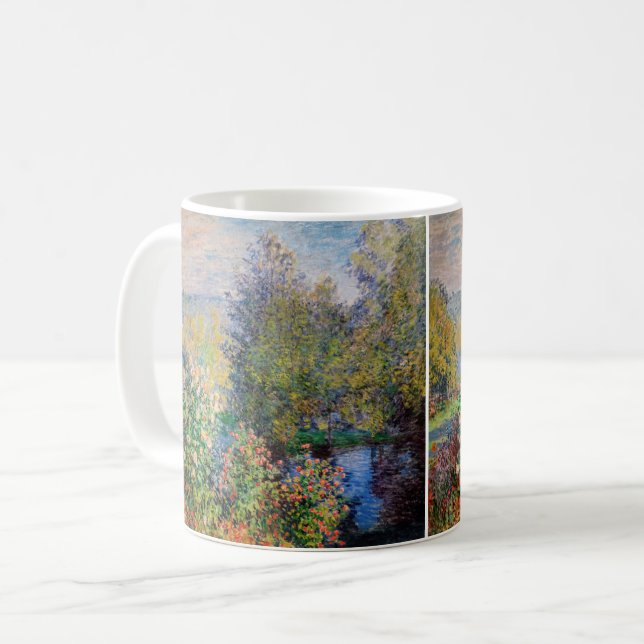 Claude Monet - Corner of the Garden at Montgeron Coffee Mug (Front Left)