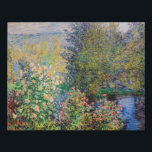 Claude Monet - Corner of the Garden at Montgeron Faux Canvas Print<br><div class="desc">Corner of the Garden at Montgeron / Coin de jardin a Montgeron - Claude Monet,  Oil on Canvas,  1876</div>