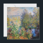 Claude Monet - Corner of the Garden at Montgeron Invitation<br><div class="desc">Corner of the Garden at Montgeron / Coin de jardin a Montgeron - Claude Monet,  Oil on Canvas,  1876</div>