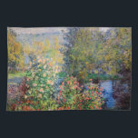 Claude Monet - Corner of the Garden at Montgeron Kitchen Towel<br><div class="desc">Corner of the Garden at Montgeron / Coin de jardin a Montgeron - Claude Monet,  Oil on Canvas,  1876</div>