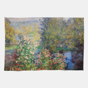 Claude Monet - Corner of the Garden at Montgeron Kitchen Towel