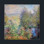 Claude Monet - Corner of the Garden at Montgeron Magnet<br><div class="desc">Corner of the Garden at Montgeron / Coin de jardin a Montgeron - Claude Monet,  Oil on Canvas,  1876</div>