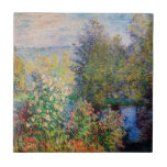 Claude Monet - Corner of the Garden at Montgeron Tile<br><div class="desc">Corner of the Garden at Montgeron / Coin de jardin a Montgeron - Claude Monet,  Oil on Canvas,  1876</div>