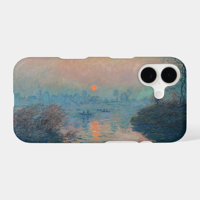Claude Monet - Coucher de soleil sur la Seine à La (Verso (Horizontal))