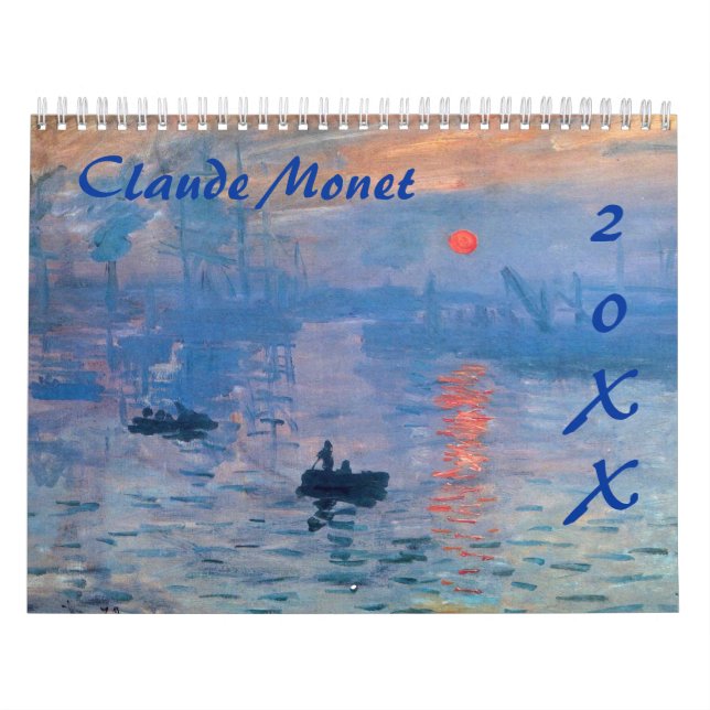 Claude Monet Custom Year Calendar (Cover)