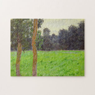 Claude Monet   Deux Arbres dans la Prairie Jigsaw Puzzle