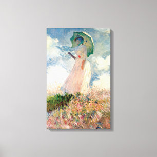 Claude Monet - Essai de figure en plein-air - 1886 Canvas Print