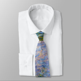 Claude Monet famous artwork Water Lilies Tie