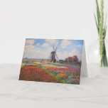 Claude Monet - Field of Tulips in Holland Card<br><div class="desc">Field of Tulips in Holland (Champs de tulipes en Hollande) - Claude Monet,  Oil on Canvas,  1886</div>