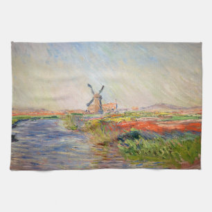 Claude Monet - Field of Tulips in Holland Kitchen Towel