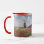 Claude Monet - Field of Tulips in Holland Mug<br><div class="desc">Field of Tulips in Holland (Champs de tulipes en Hollande) - Claude Monet,  Oil on Canvas,  1886</div>