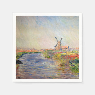 Claude Monet - Field of Tulips in Holland Napkin