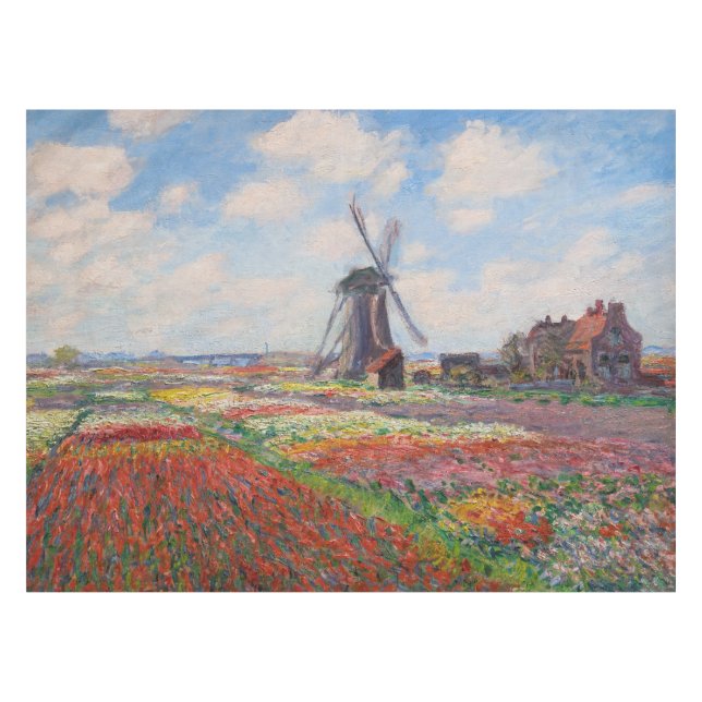 Claude Monet - Field of Tulips in Holland Tablecloth (Front (Horizontal))