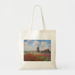 Claude Monet - Field of Tulips in Holland Tote Bag<br><div class="desc">Field of Tulips in Holland (Champs de tulipes en Hollande) - Claude Monet,  Oil on Canvas,  1886</div>