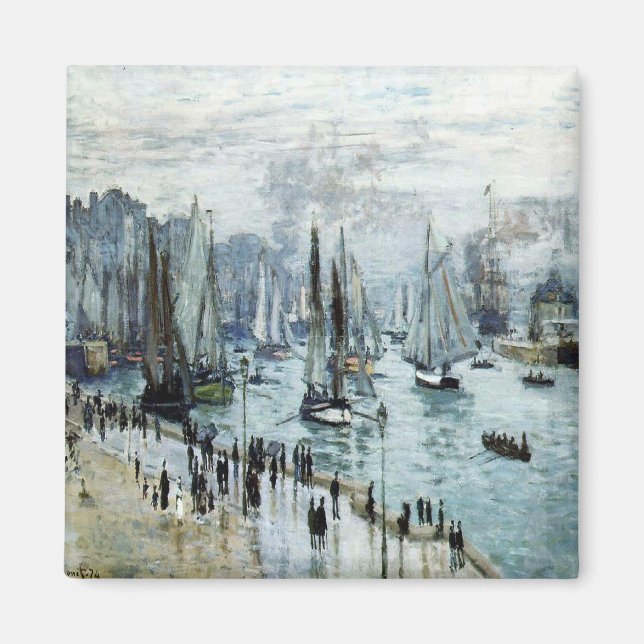 Claude Monet Fishing Boats Leaving the Harbour  Magnet (Front)