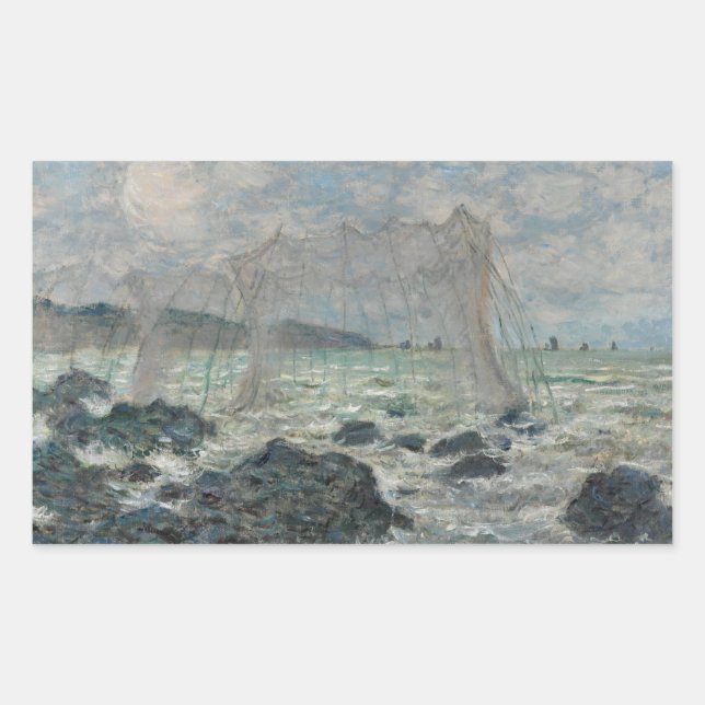 Claude Monet - Fishing Nets at Pourville Sticker (Front)