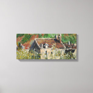 Claude Monet - Flowering Plum Trees Canvas Print