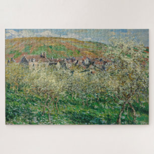 Claude Monet Flowering Plum Trees Jigsaw Puzzle