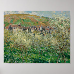 Claude Monet - Flowering Plum Trees Poster