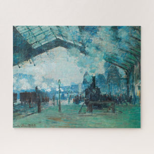 Claude Monet French Train Railroad Travel Art Jigsaw Puzzle