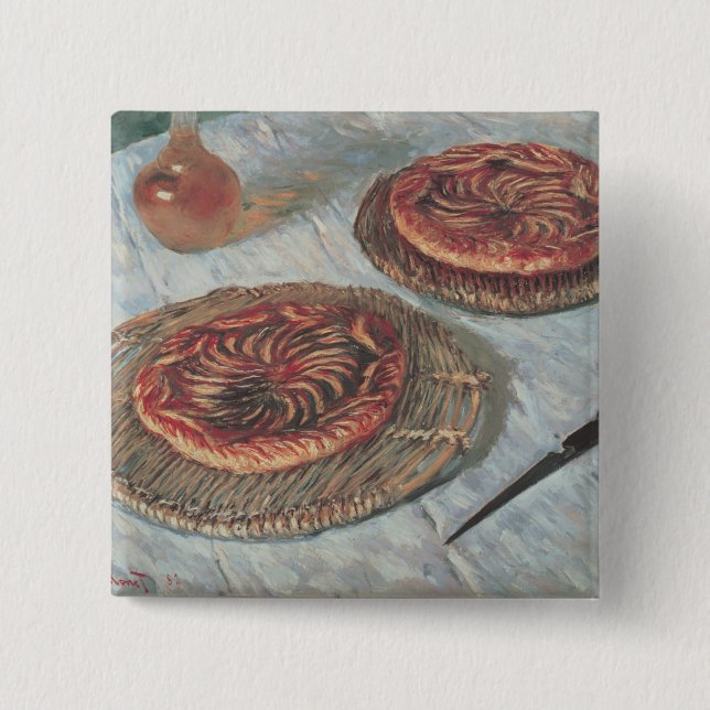 Claude Monet | Fruit Tarts, 1882 2 Inch Square Button (Front)