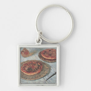 Claude Monet Fruit Tarts, 1882 Keychain