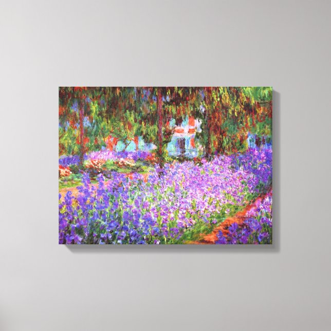 Claude Monet Garden at Giverny Canvas Print (Front)