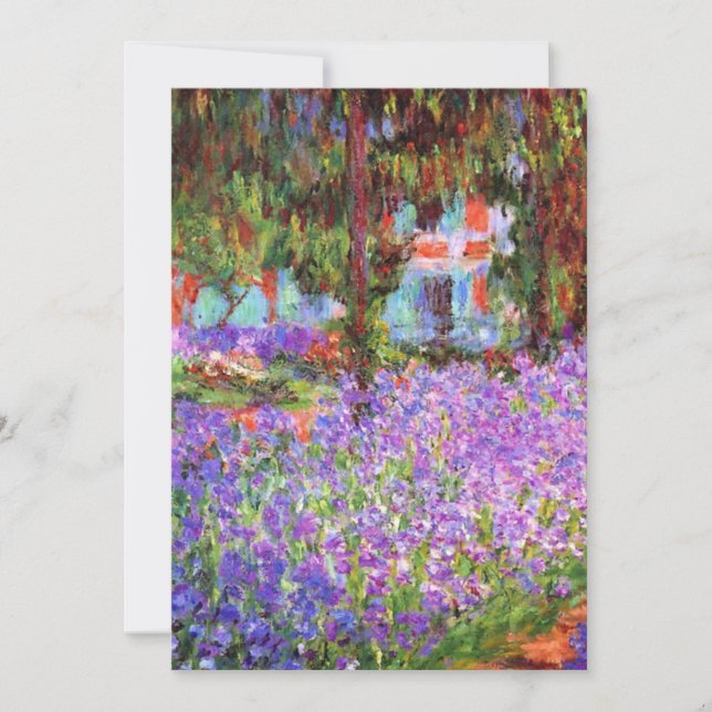 Claude Monet Garden at Giverny Invitation (Front)