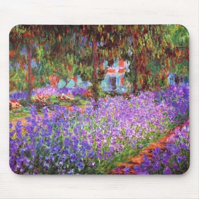 Claude Monet Garden at Giverny Mouse Pad (Front)