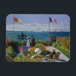 Claude Monet - Garden at Sainte-Address Magnet<br><div class="desc">Garden at Sainte-Adresse / Terrace at Sainte-Adresse - Claude Monet,  Oil on Canvas,  1867</div>