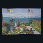 Claude Monet - Garden at Sainte-Adresse Kitchen Towel<br><div class="desc">Garden at Sainte-Adresse / Terrace at Sainte-Adresse - Claude Monet,  Oil on Canvas,  1867</div>