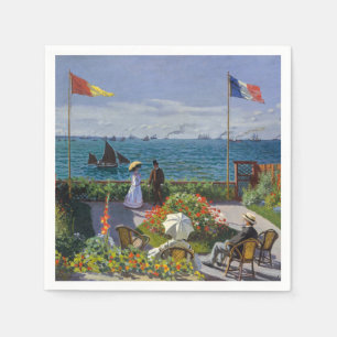 Claude Monet - Garden at Sainte-Adresse Napkin