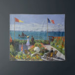 Claude Monet - Garden at Sainte-Adresse Tapestry<br><div class="desc">Garden at Sainte-Adresse / Terrace at Sainte-Adresse - Claude Monet,  Oil on Canvas,  1867</div>