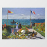 Claude Monet - Garden at Sainte-Adresse Window Cling<br><div class="desc">Garden at Sainte-Adresse / Terrace at Sainte-Adresse - Claude Monet,  Oil on Canvas,  1867</div>