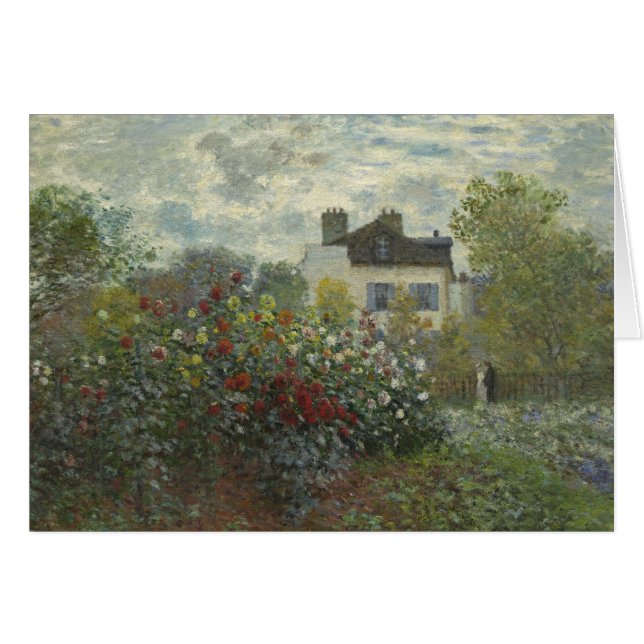 Claude Monet Garden in Argenteuil (Front Horizontal)