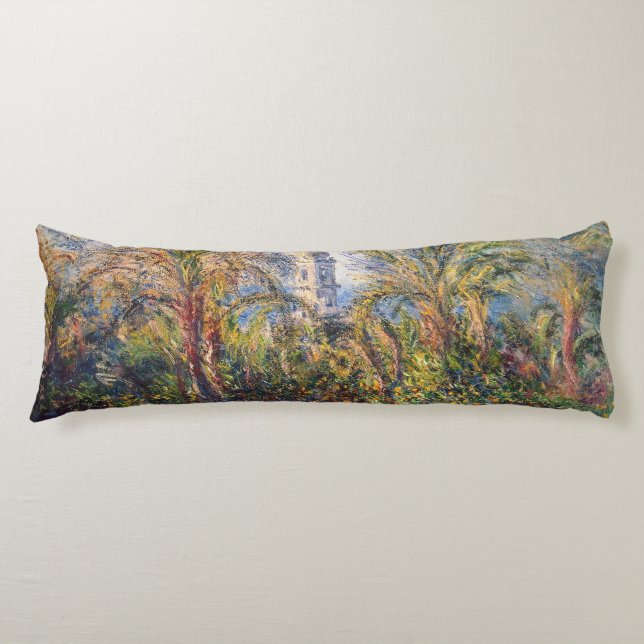 Claude Monet | Garden in Bordighera Body Pillow (Front)