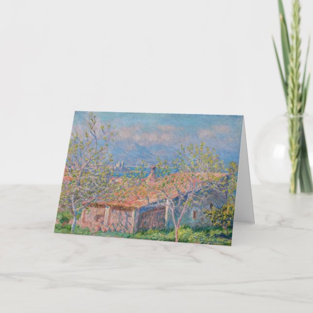 Claude Monet - Gardener's House at Antibes Card (Front)