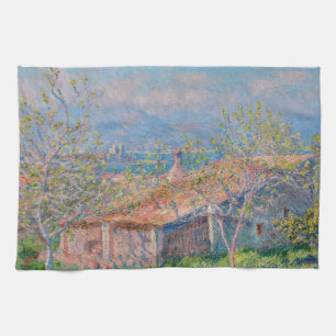 Claude Monet - Gardener's House at Antibes Kitchen Towel