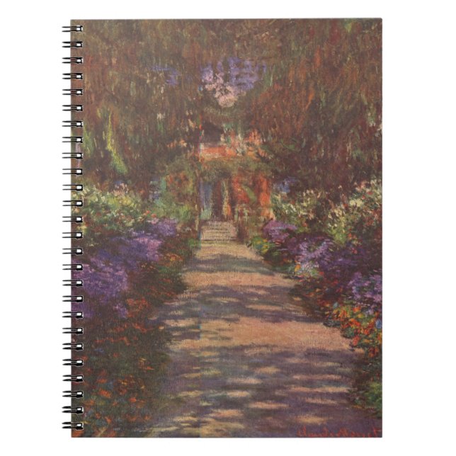 Claude Monet – Gartenweg – 1902 Notebook (Front)