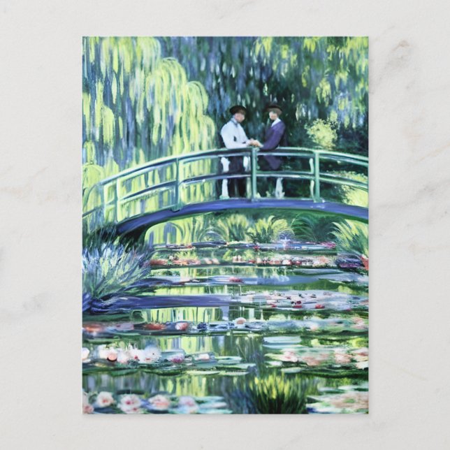 Claude Monet Gay Lovers in The Garden Postcard (Front)