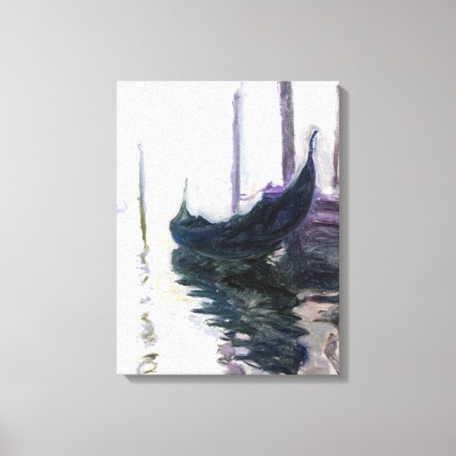 Claude Monet Gondola in Venice Canvas Print (Front)