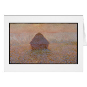 Claude Monet Grainstack, Sun in the Mist