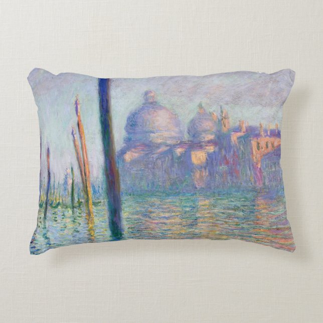 Claude Monet - Grand Canal, Venice Accent Pillow (Front)