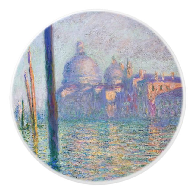 Claude Monet - Grand Canal, Venice Ceramic Knob (Front)