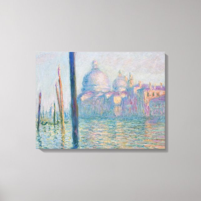 Claude Monet Grand Canal Venice Italy Travel Canvas Print (Front)