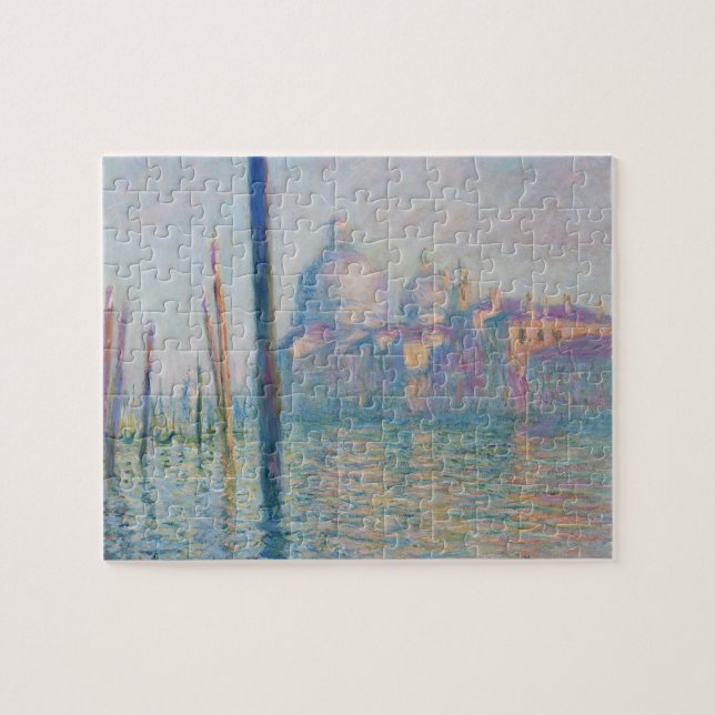 Claude Monet Grand Canal Venice Italy Travel Jigsaw Puzzle (Horizontal)