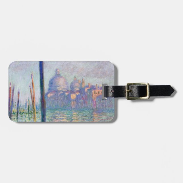Claude Monet - Grand Canal, Venice Luggage Tag (Front Horizontal)