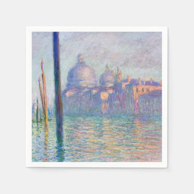 Claude Monet - Grand Canal, Venice Napkin (Front)