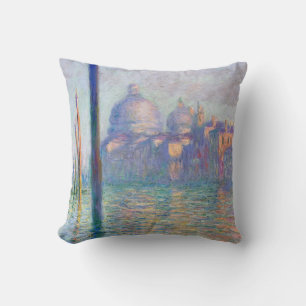 Claude Monet - Grand Canal, Venice Throw Pillow
