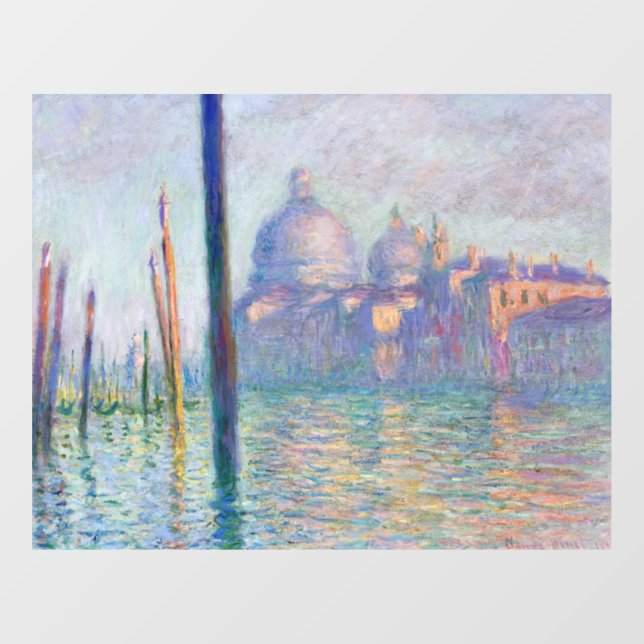 Claude Monet - Grand Canal, Venice Window Cling (Sheet)